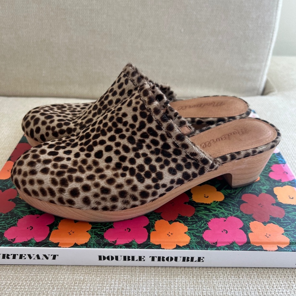 Madewell Ruby Dotted Calf Hair Clog